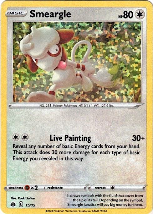 Pokemon Smeargle 15/15 McDonald's Collection 2022