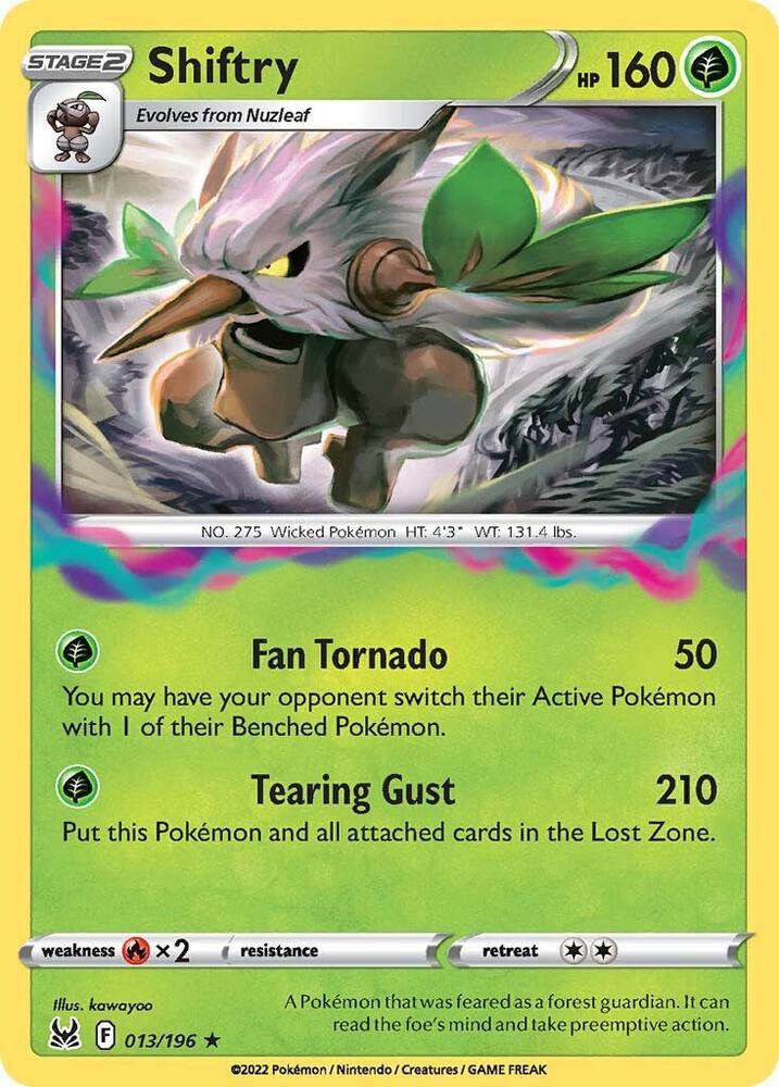 Pokemon Shiftry 13/196 Lost Origin