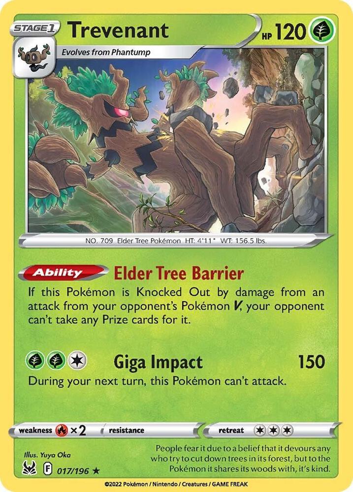 Pokemon Trevenant 17/196 Lost Origin