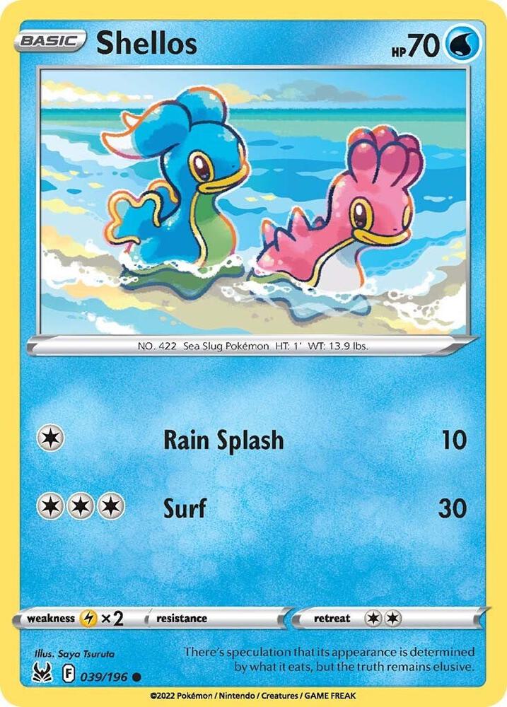Pokemon Shellos 39/196 Lost Origin