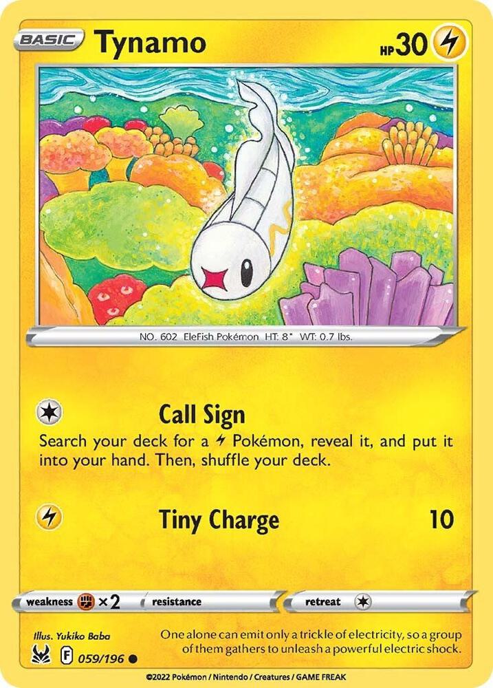 Pokemon Tynamo 59/196 Lost Origin