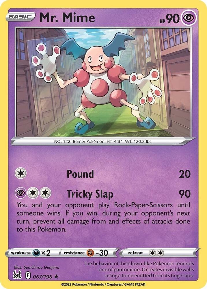 Pokemon Mr. Mime 67/196 Lost Origin