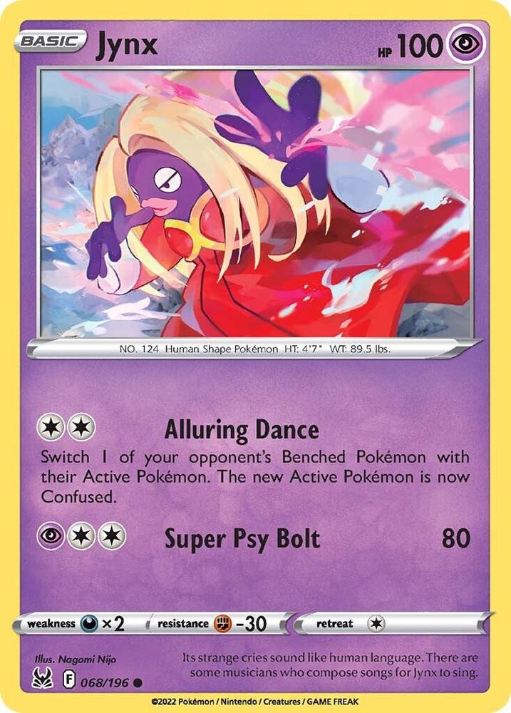 Pokemon Jynx 68/196 Lost Origin
