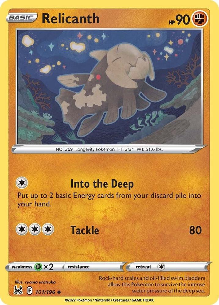 Pokemon Relicanth 101/196 Lost Origin