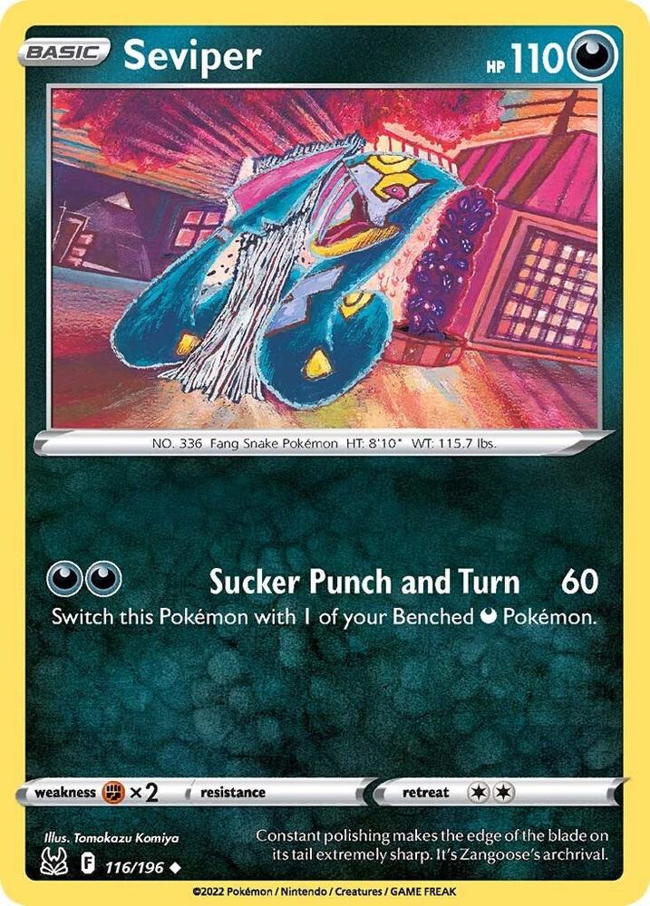 Pokemon Seviper 116/196 Lost Origin