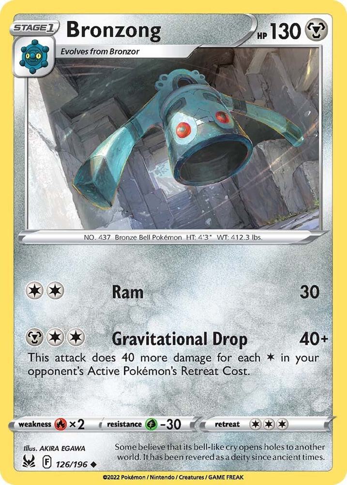 Pokemon Bronzong 126/196 Lost Origin