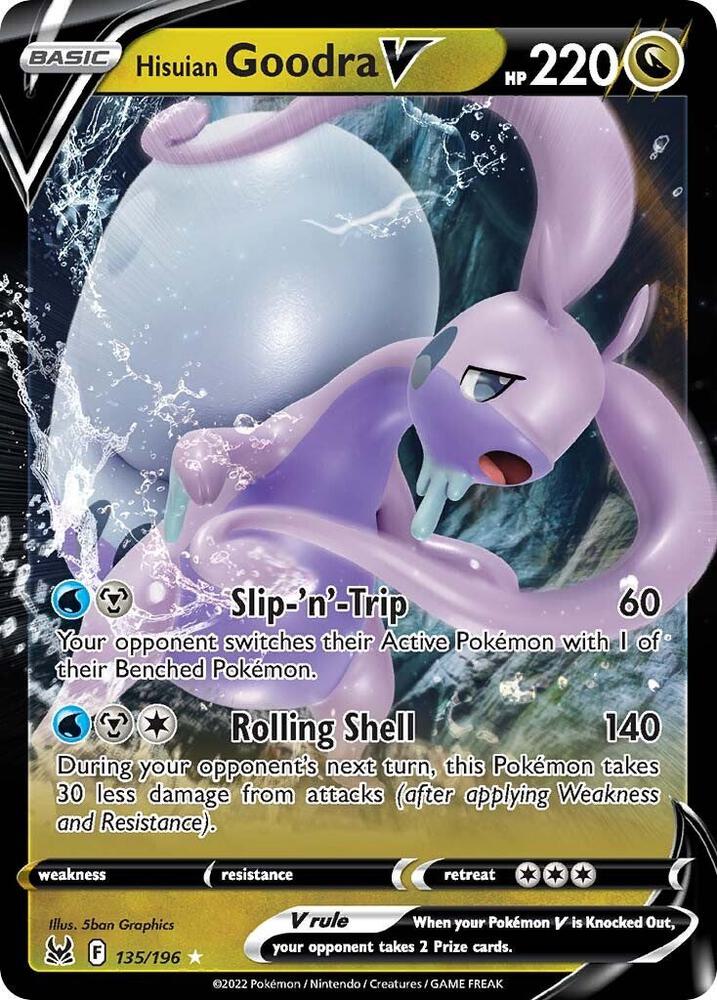 Pokemon Hisuian Goodra V 135/196 Lost Origin