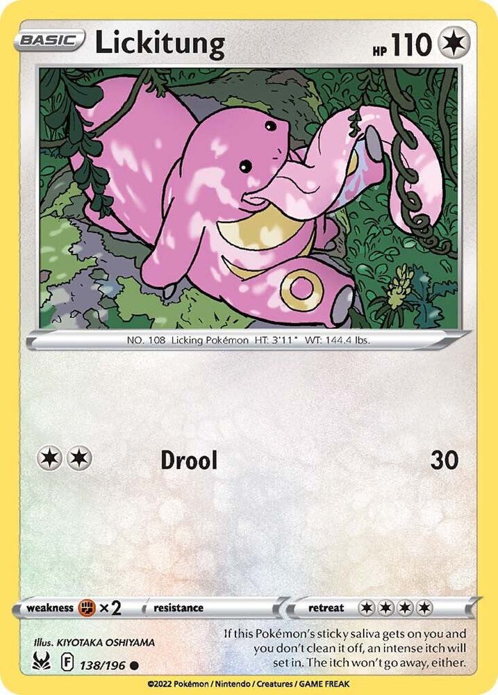 Pokemon Lickitung 138/196 Lost Origin