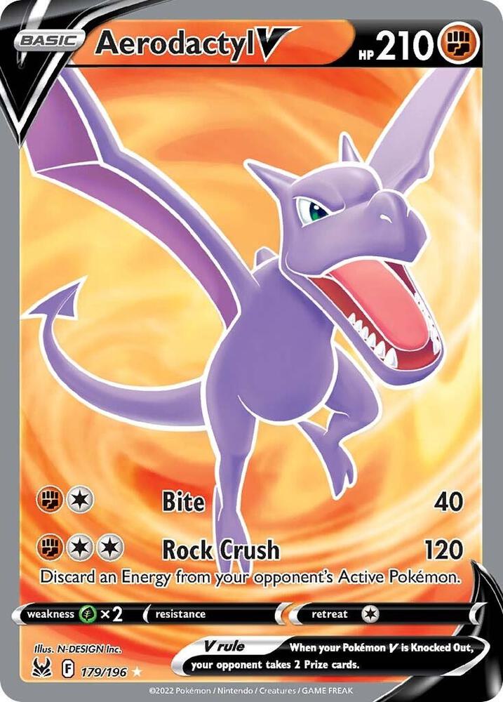 Pokemon Aerodactyl V 179/196 Lost Origin