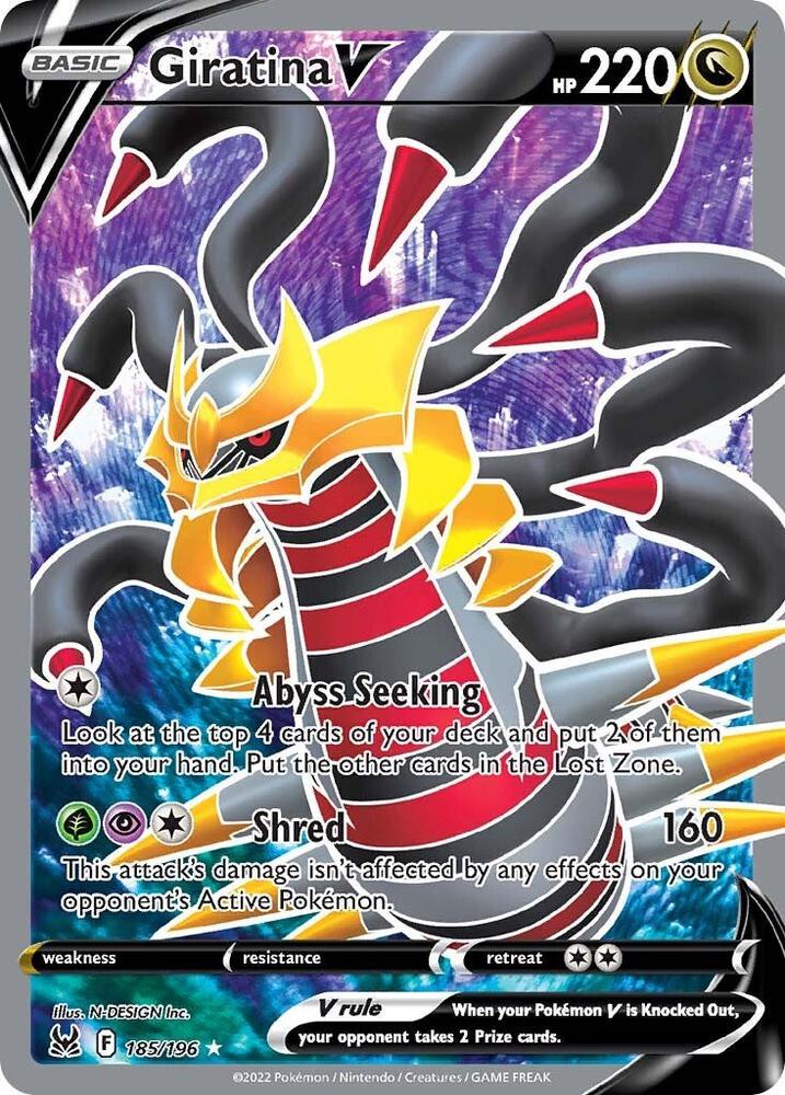 Pokemon Giratina V 185/196 Lost Origin