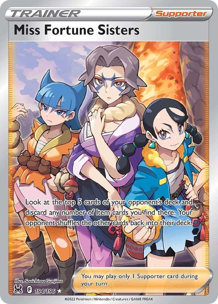 Pokemon Miss Fortune Sisters 194/196 Lost Origin