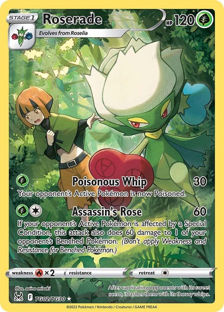 Pokemon Roserade TG02/TG30 Lost Origin