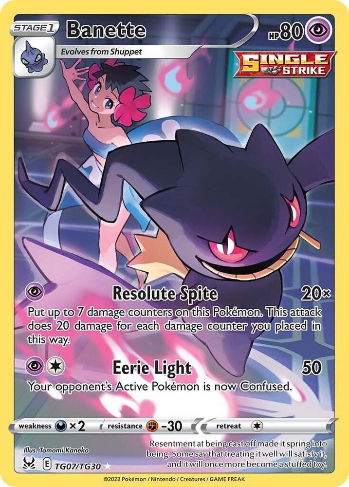 Pokemon Banette TG07/TG30 Lost Origin