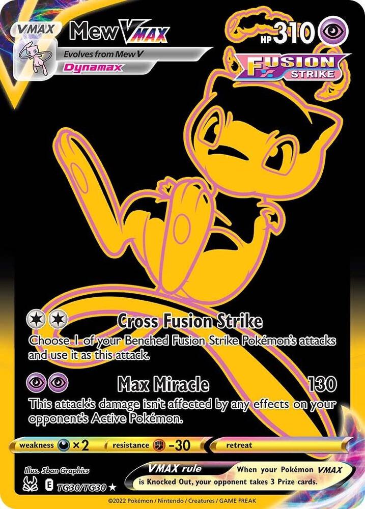 Pokemon Mew VMAX TG30/TG30 Lost Origin