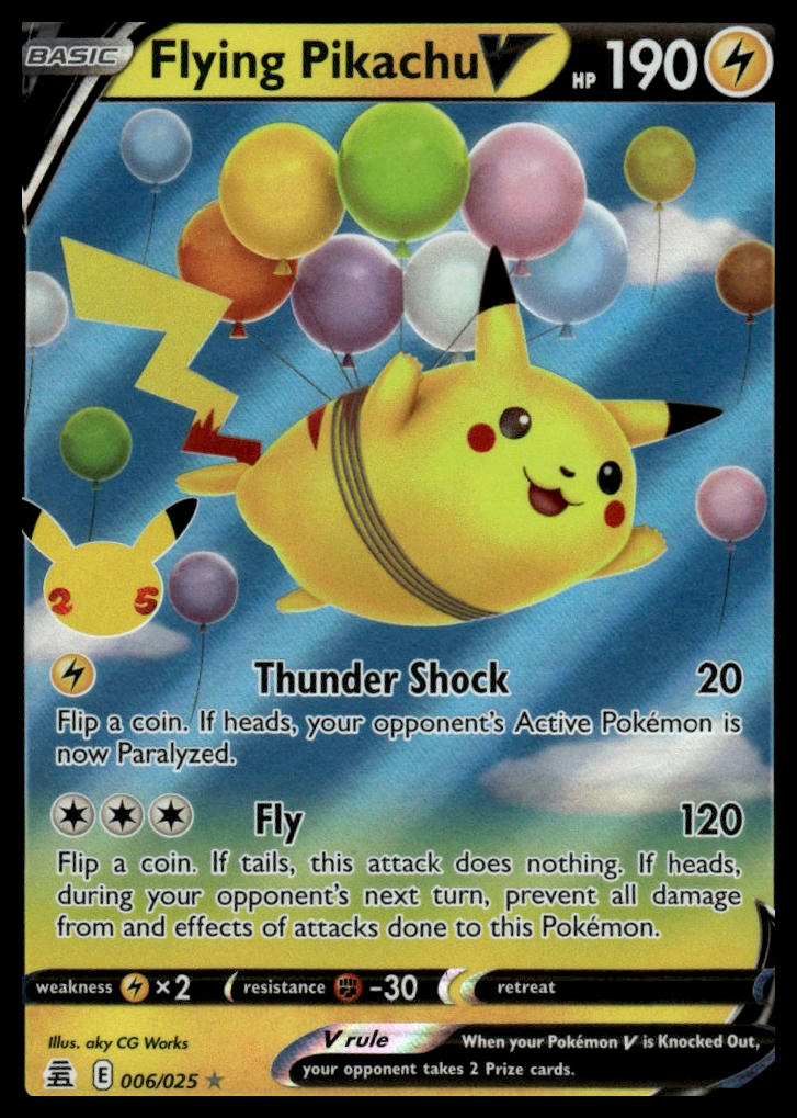 Pokemon Celebrations #006/025 Flying Pikachu V