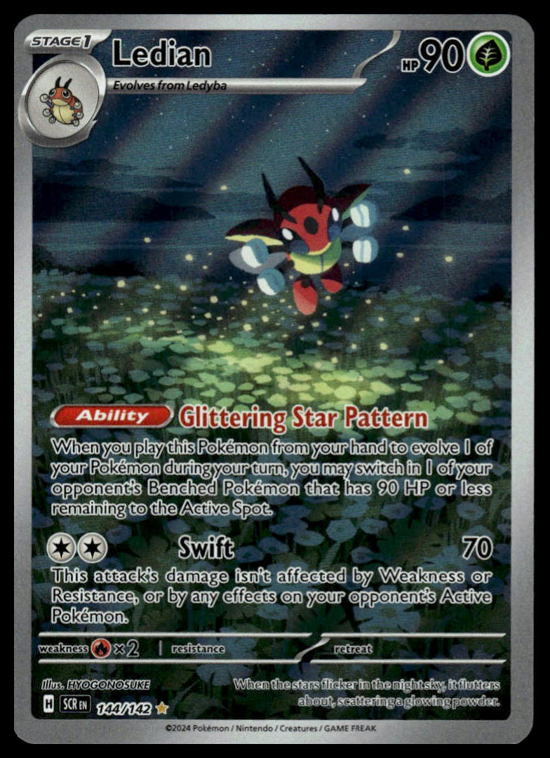 Pokemon Ledian #144/142 SV07: Stellar Crown