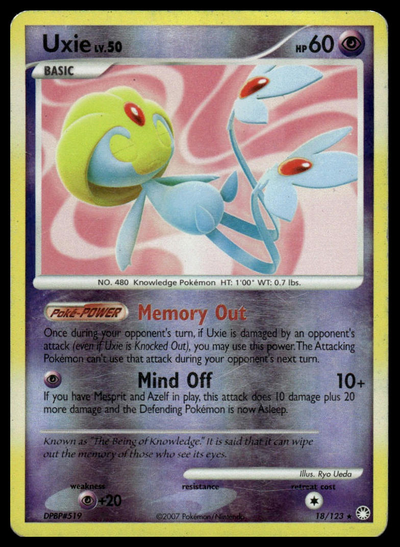 Pokemon Uxie #18/123 Mysterious Treasures