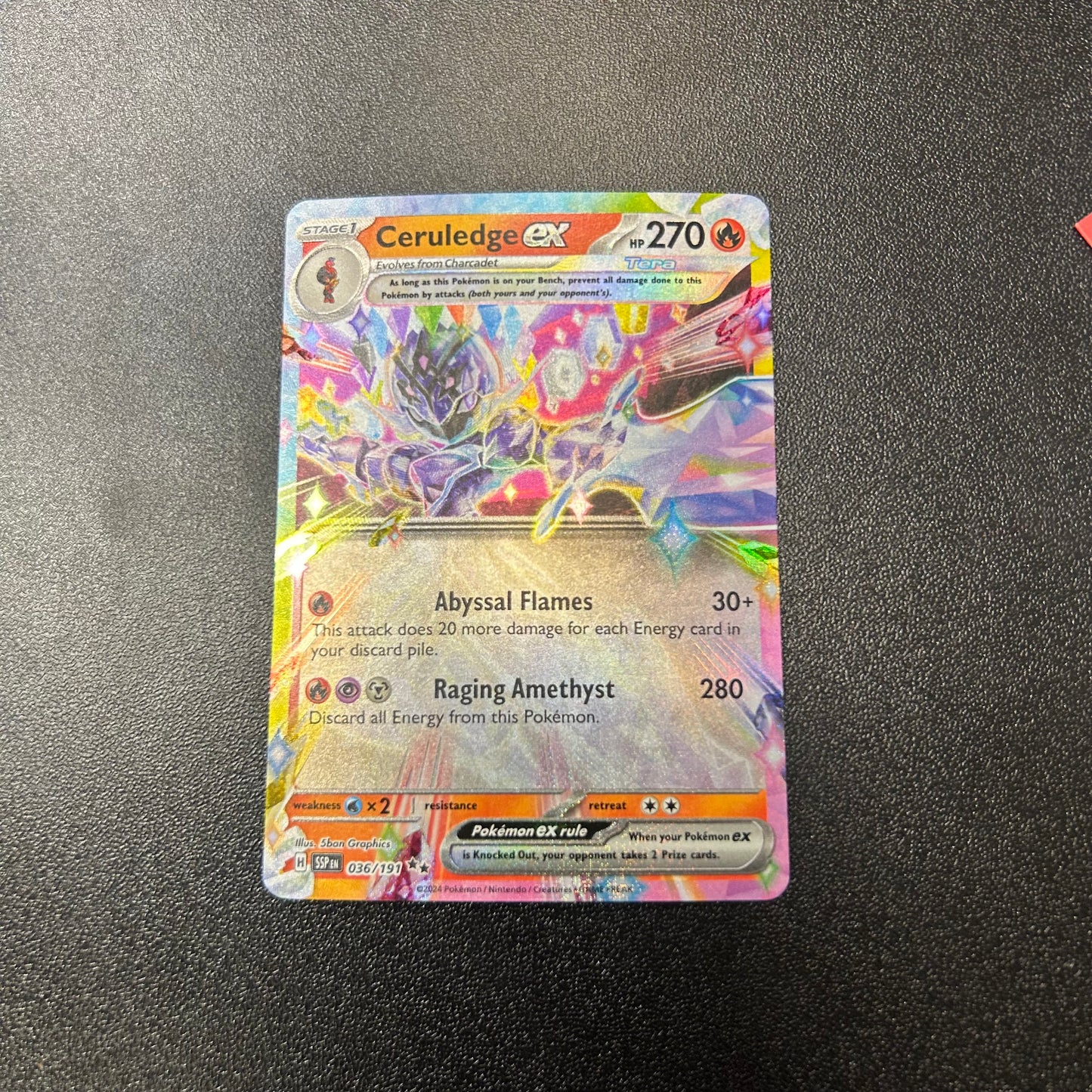 Pokemon TCG Ceruledge EX (036/191)