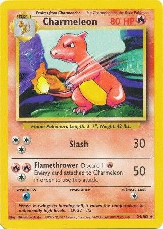 Pokemon Charmeleon #24 Base Set
