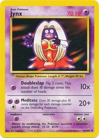Pokemon Jynx #31 Base Set