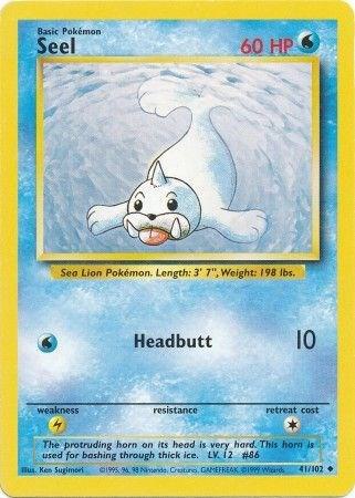 Pokemon Seel #41 Base Set