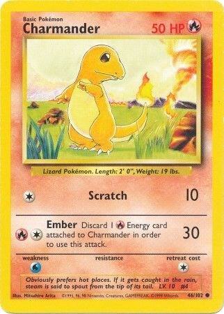 Pokemon Charmander #46 Base Set
