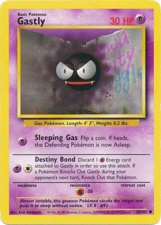 Pokemon Gastly #50 Base Set
