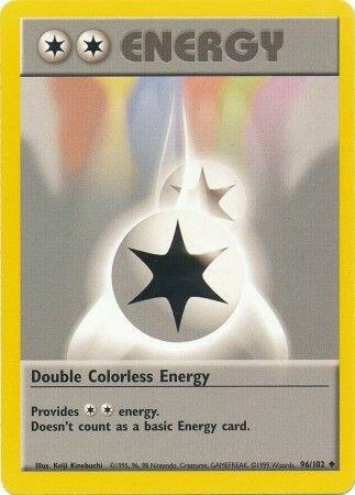 Pokemon Double Colorless Energy #96 Base Set