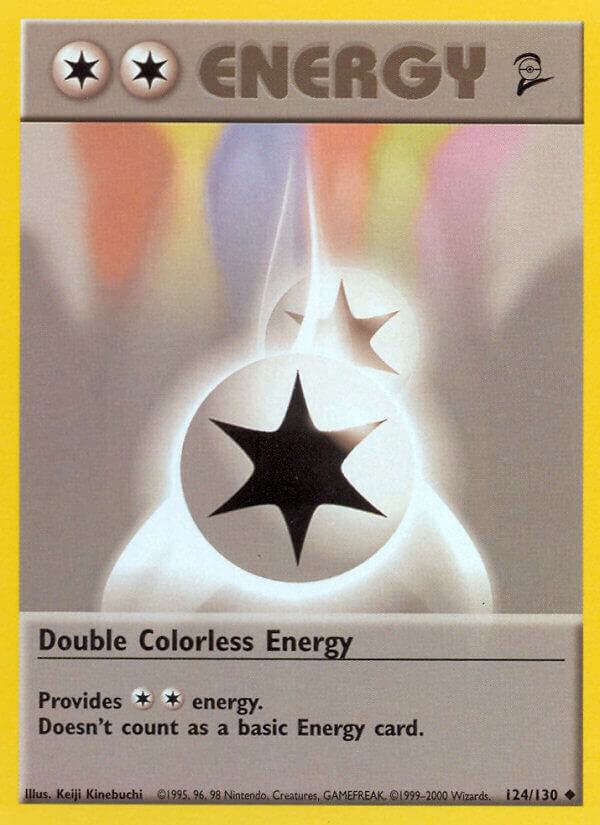 Pokemon Double Colorless Energy #124 Base Set 2