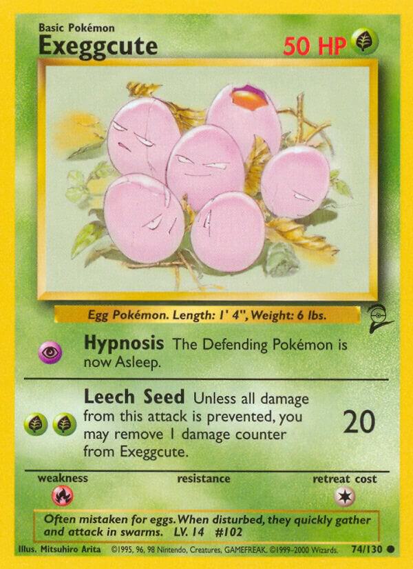 Pokemon Exeggcute #74 Base Set 2