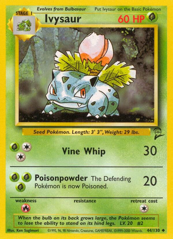 Pokemon Ivysaur #44 Base Set 2