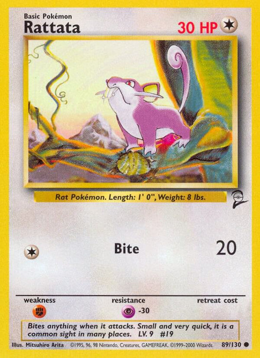 Pokemon Rattata #89 Base Set 2