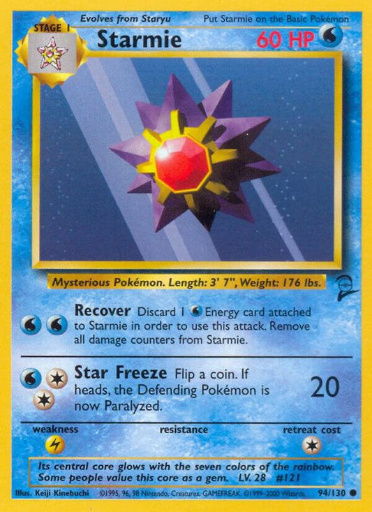 Pokemon Starmie #94 Base Set 2
