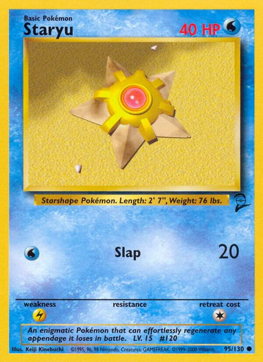 Pokemon Staryu #95 Base Set 2