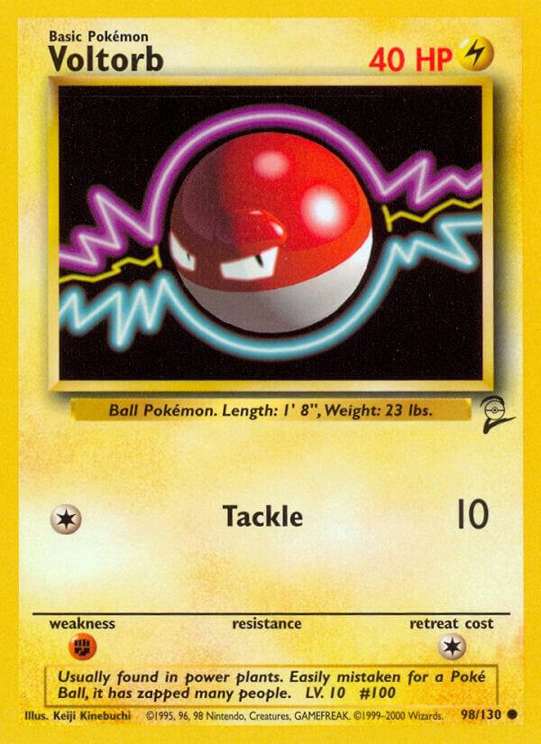 Pokemon Voltorb #98 Base Set 2