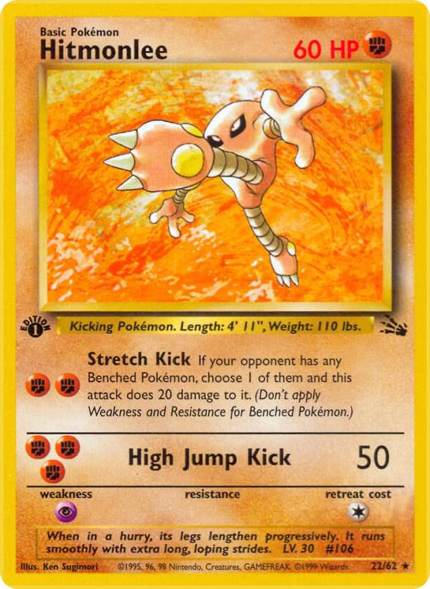 Pokemon Hitmonlee #22 Fossil