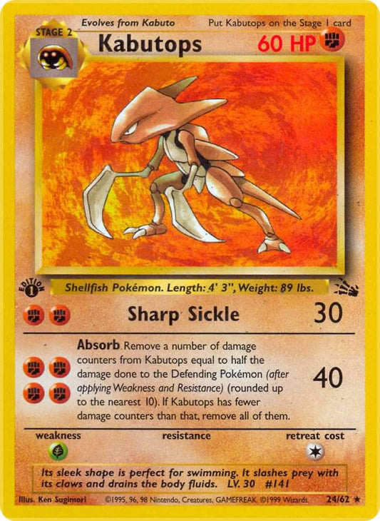 Pokemon Kabutops #24 Fossil