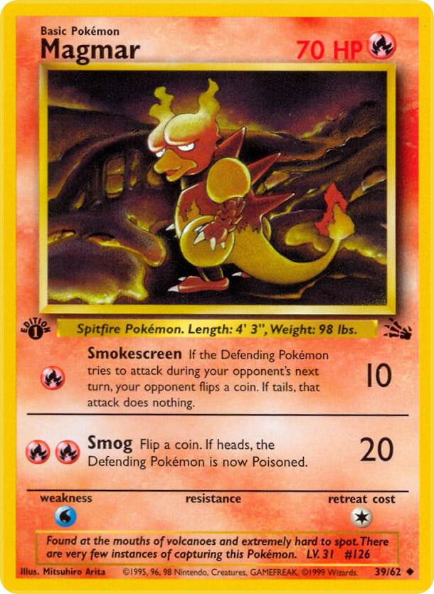 Pokemon Magmar #39 Fossil