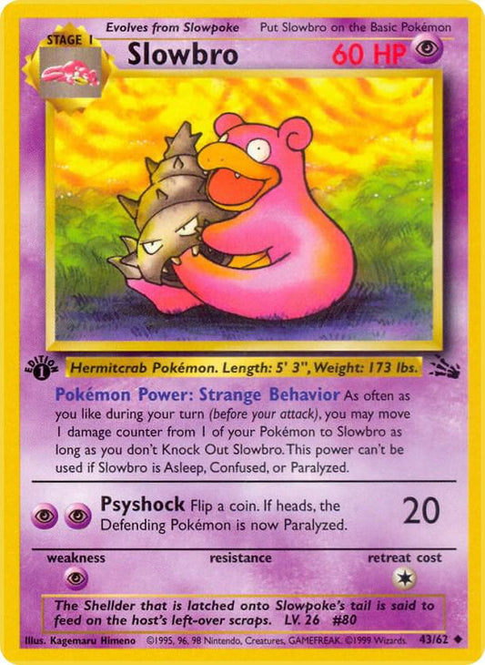 Pokemon Slowbro #43 Fossil