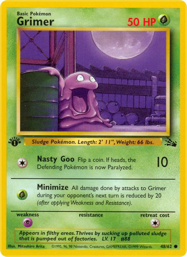 Pokemon Grimer #48 Fossil