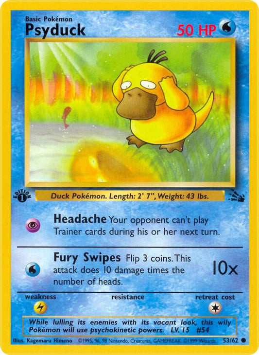 Pokemon Psyduck #53 Fossil