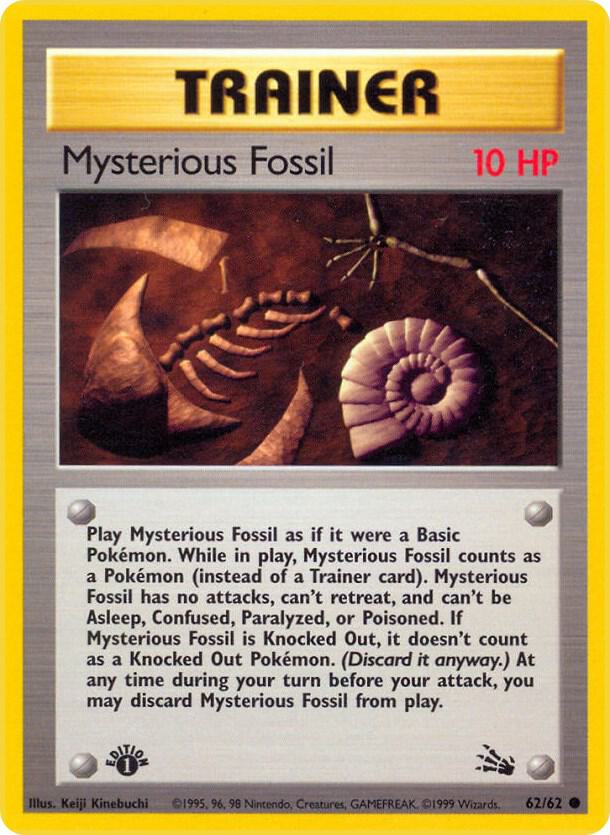 Pokemon Mysterious Fossil #62 Fossil