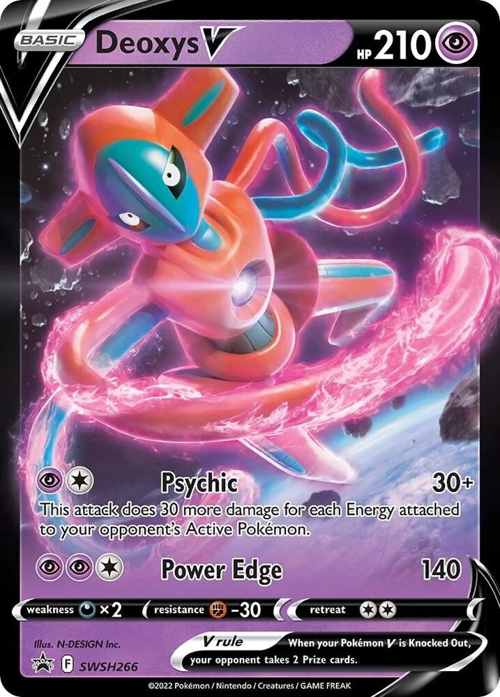 Pokemon Deoxys V SWSH266 SWSH Black Star Promos