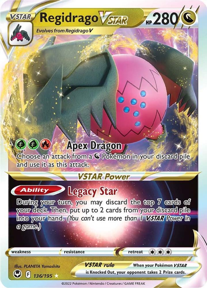 Pokemon Regidrago VSTAR 136/195 Silver Tempest