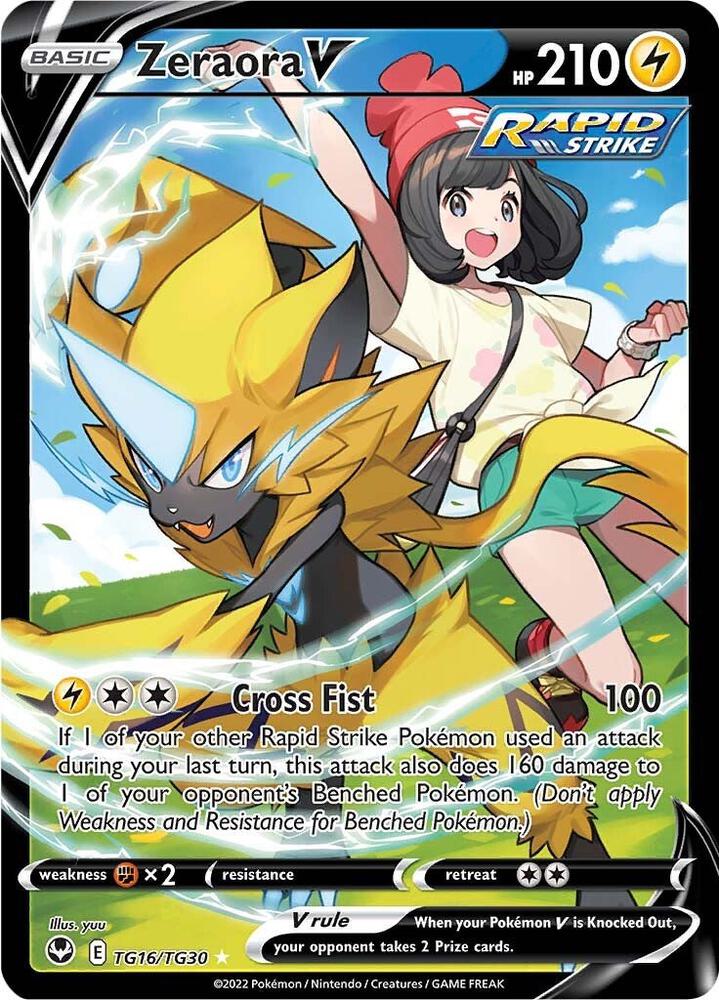 Pokemon Zeraora V TG16/TG30 Silver Tempest