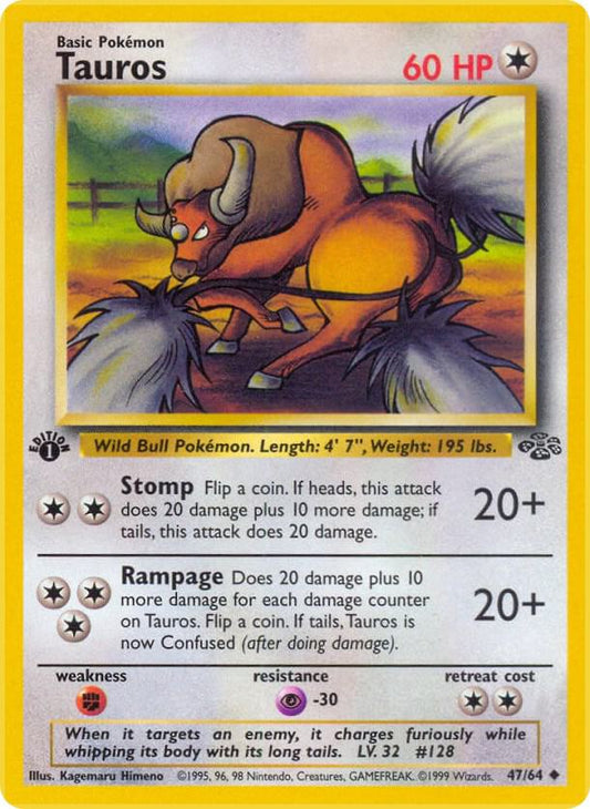 Pokemon Tauros #47 Jungle