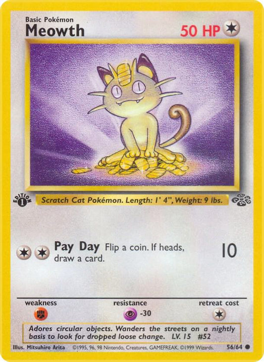 Pokemon Meowth #56 Jungle