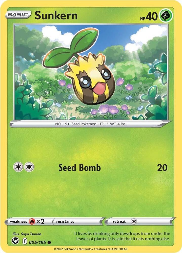 Pokemon Sunkern 5/195 Silver Tempest
