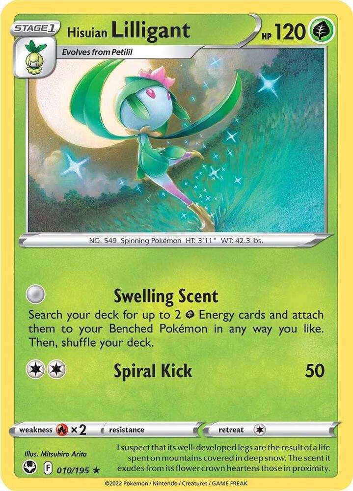 Pokemon Hisuian Lilligant 10/195 Silver Tempest