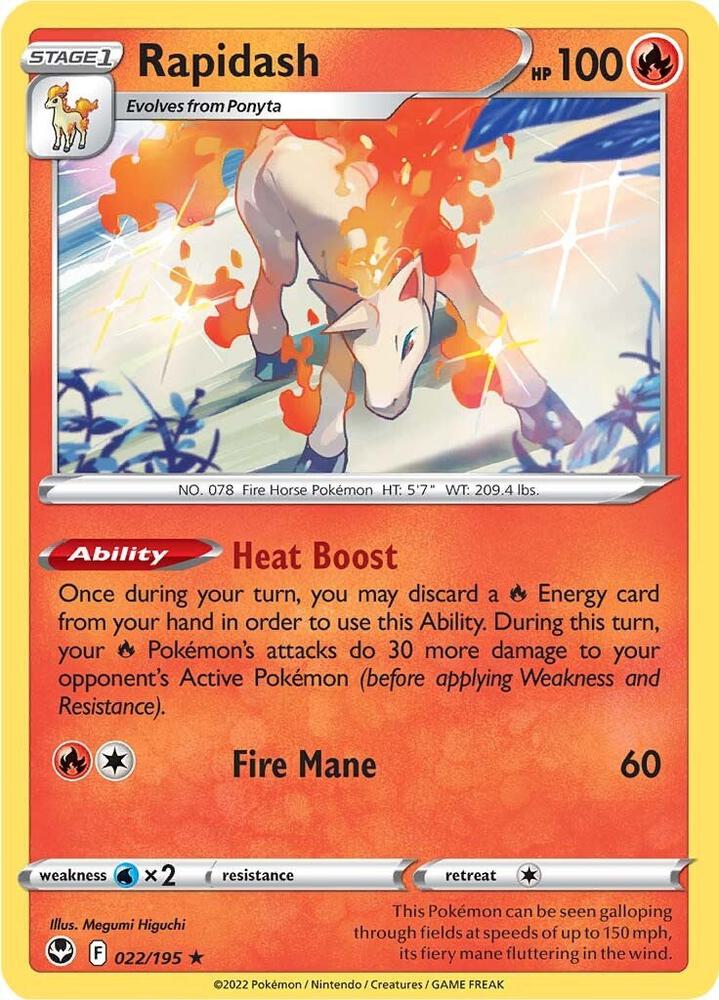 Pokemon Rapidash 22/195 Silver Tempest